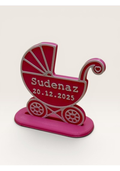 Yenidoğan -bebek Arabalı Hediyelik -pembe 20 Li