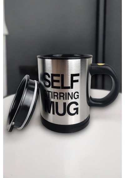 Yazılı Mug Kupa Karıştırıcı Özelliği Ve Paslanmaz Çelik Diğer