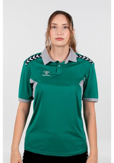 Hummel Otantik Polo Yaka Kamp Tişört Yeşil