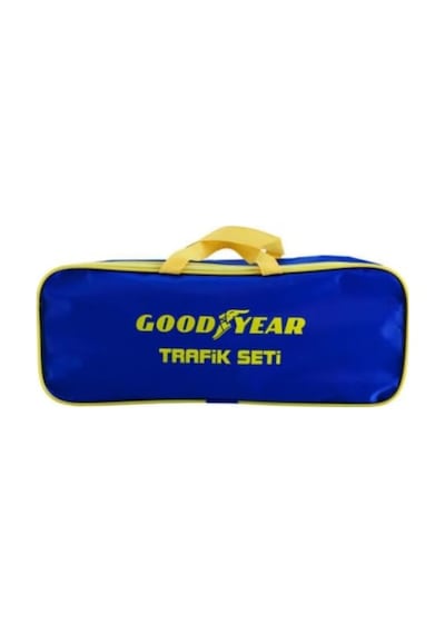 Goodyear Lisansli Tüvtürk Uyumlu Trafik Güvenlik Kiti Beyaz - Gümüş