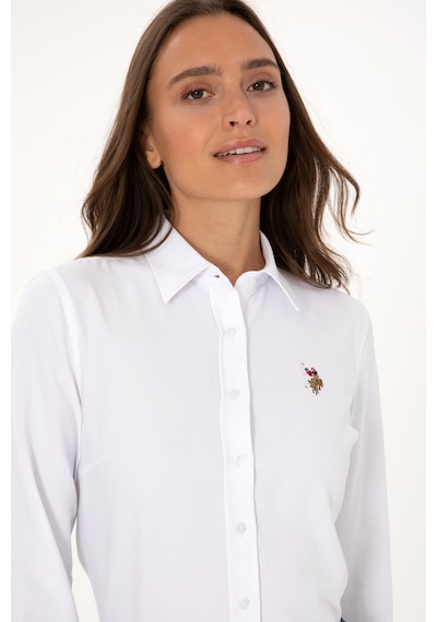 U.s. Polo Assn. Kadın Beyaz Gömlek Basic 50308043-vr013 Beyaz