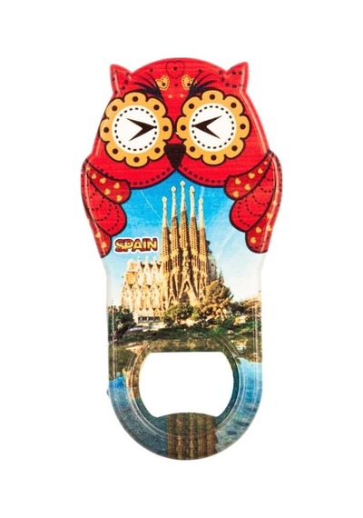 İspanya Temalı Baykuş Magnet Kapak Açacak