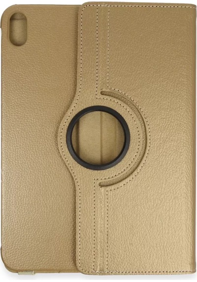 Newface Apple Uyumlu İpad 2025 10.9 10.nesil A16 Kılıf 360 Tablet Deri Kılıf - Gold