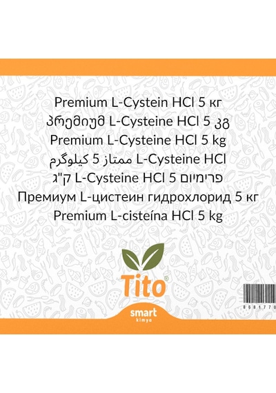 Premium L-sistein Hcl E920 5 Kg