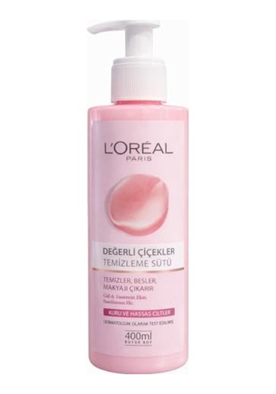 L Oréal Paris Değerli Çiçekler Temizleme Sütü Kuru Ve Hassas Ciltler 400 Ml