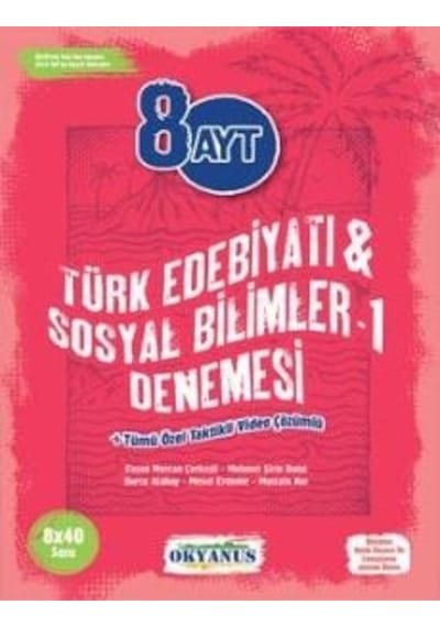 Okyanus 8 Ayt Türk Dili ve Edebiyatı Sosyal Bilimler 1 Denemeleri N11.34550