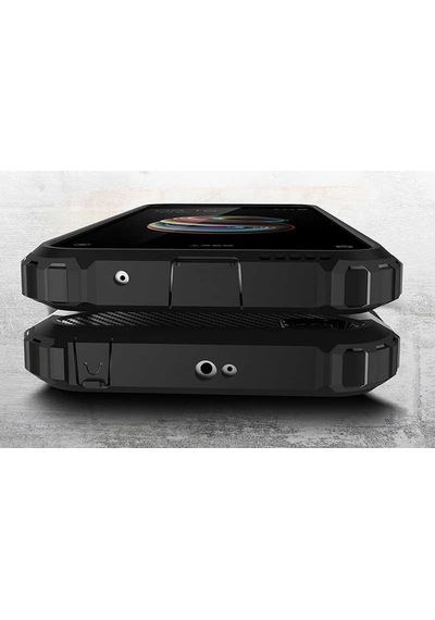 Noktaks - Xiaomi Uyumlu Xiaomi Redmi Go - Kılıf Çift Katman Zırh Tank Crash Military Kapak - Gold