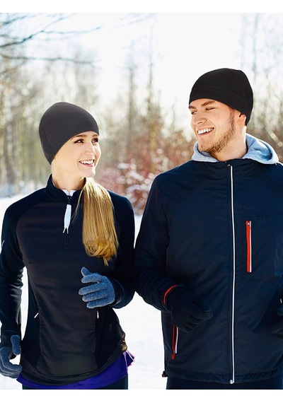 Yılmazel Unisex Kışlık Polar Kadın Erkek Bere Düz Renklerde Stand Yeşil