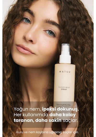 Matsu Cloud Milk Nem Veren Kolay Tarama Saç Sütü Spreyi Panthenol E Vitaminli 200 ml