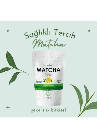 Fibrelle Matcha Limon Aromalı 50g