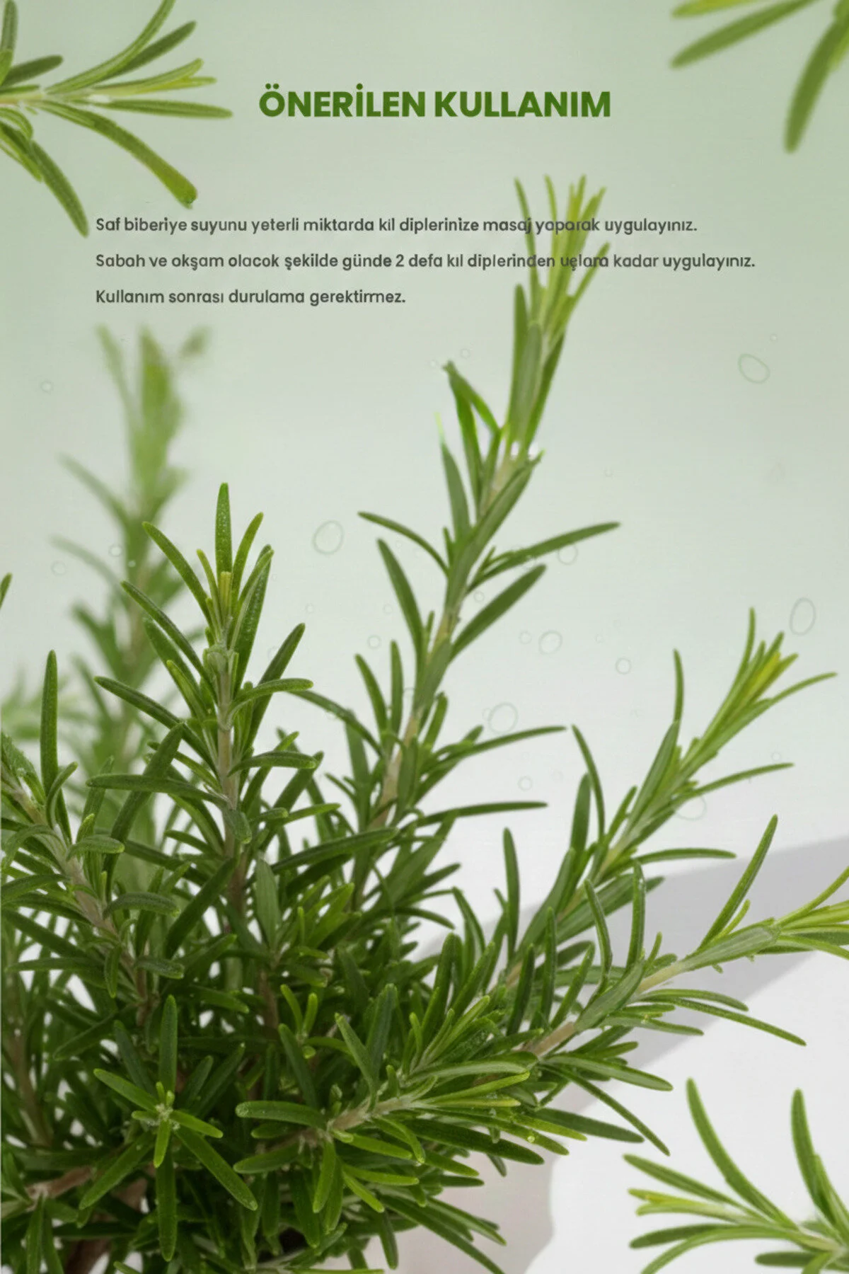 2'li Biberiye Suyu Dökülme Karşıtı Ve Saç Uzatma Etkili Saç Toniği 150 Ml Pure Rosemary Water