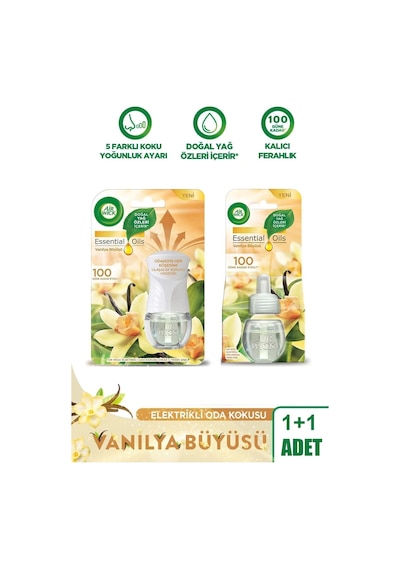 Air Wick Elektrikli Oda Kokusu Kıt Vanilya + Yedek Şişe Vanilya Vanilya