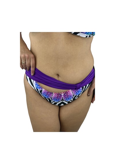 Büyük Beden Sabit Pedli Desenli Taşlı Bağlama Detaylı Toparlayıcı Yüksek Bel Kadın Bikini Takım Büyük Beden Sabit Pedli Desenli Taşlı Bağlama Detaylı Toparlayıcı Yüksek Bel Kadın Bikini Takım