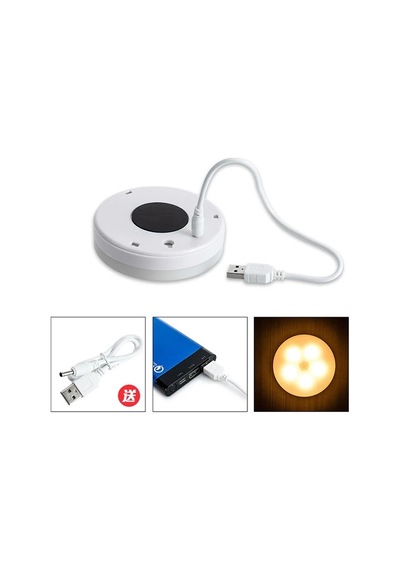 Ally Akıllı Led Sensorlu Otomatik Usb Şarj Edilebilir Gece Lambası Led- 5775 Beyaz