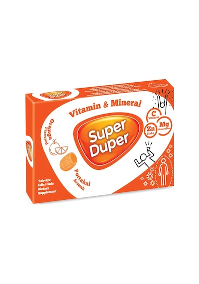 Super Duper Portakal Vitamin Mineral Bonbon 4 G x 14 Adet