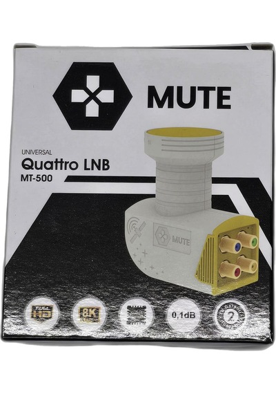 Mt-500 Santral Lnb Universal Quattro Lnb - 4 Çıkışlı Merkezi Sistem Lnb - Full Hd Ve 8k Uyumlu