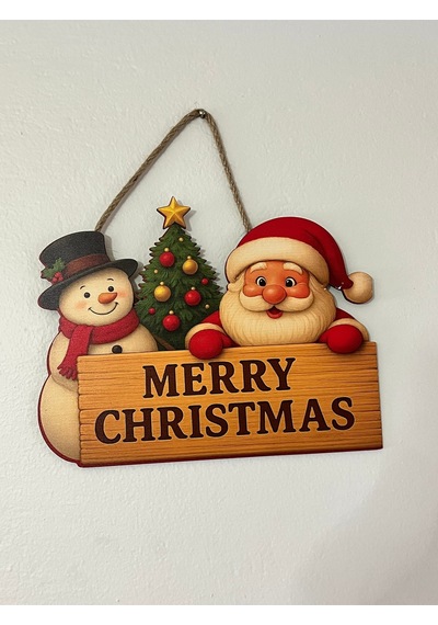 Merry Christmas Kapı Süsü /duvar Dekoru