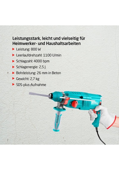 Th308268 Sds-plus Kırıcı Delici Matkap 800 W