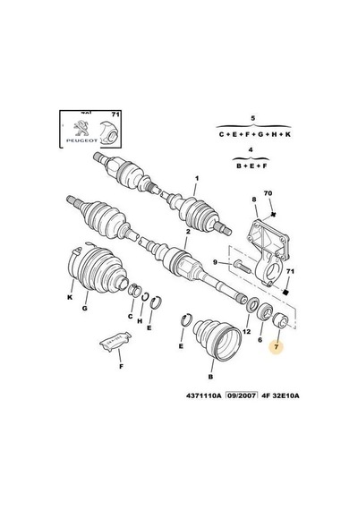Aks Orta Rulman Yüzüğü 307-308-3008-406-508-5008-boxer I/ii-partner-rifter-expert C4-c5-ds5 Mluc