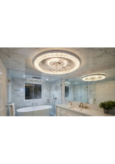 Kristal Led Tavan Vantilatör