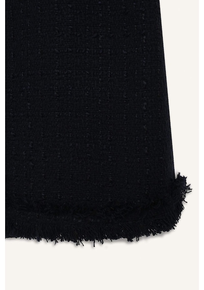 DeFacto 	A Kesim Yüksek Bel Basic Düz Tweed Mini Etek D2870AX25SPNV28 Lacivert