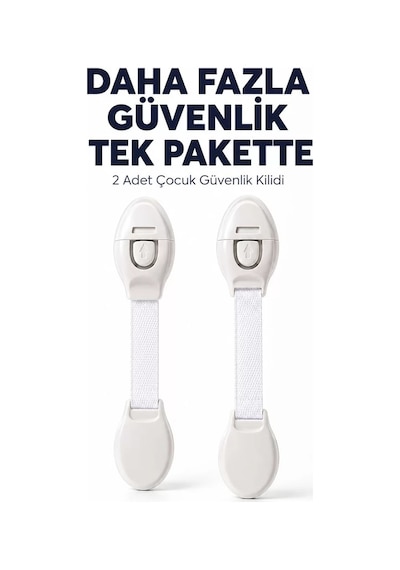 2 Adet Güçlü Yapışkanlı Çocuk Güvenlik Kilidi 1