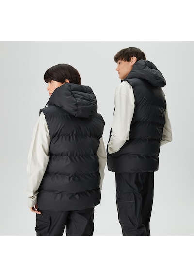 Rains Alta Puffer Vest W3t2 Unisex Siyah Mont Düz 15140 Siyah