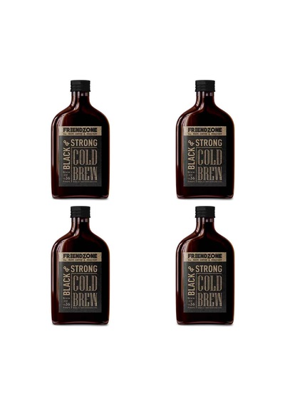 Friendzone Cold Brew Soğuk Demleme Kahve Cam Şişe 4 x 200 ML