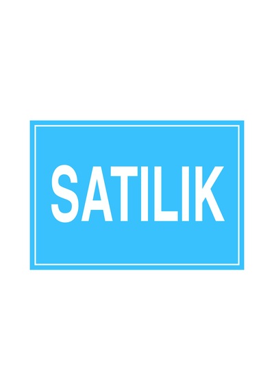 Jetyazdır Uyarı Levhaları '' Satılık '' A4 Pvc 30 21 Cm