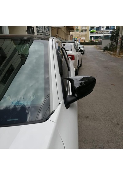 Sts Oto Aksesuar Peugeot 301 2012-2019 Batman Yarasa Ayna Kapağı Piano Black Abs Plastik (01)