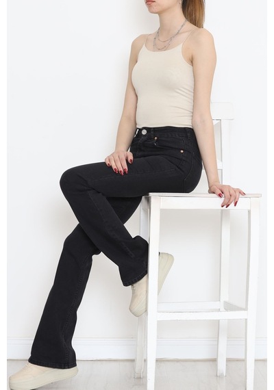 Mokashopin - İspanyol Paça Kot Pantolon Füme4 - 11878.1431. 001