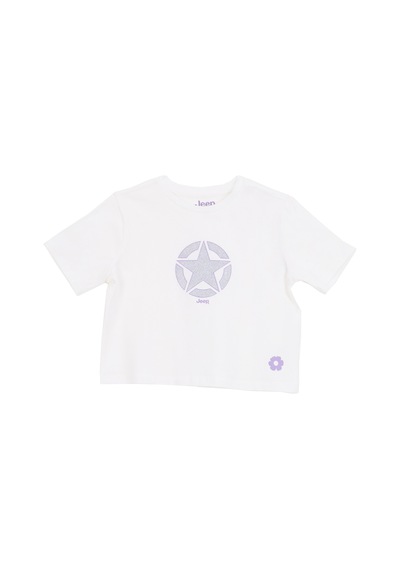 Jeep Beyaz Pamuk Karışımlı T-shirt J6sg-tst7878