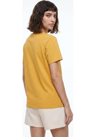Discovery Expedition Hardal Unisex Bisiklet Yaka Baskılı T-shirt D6su-tst3101