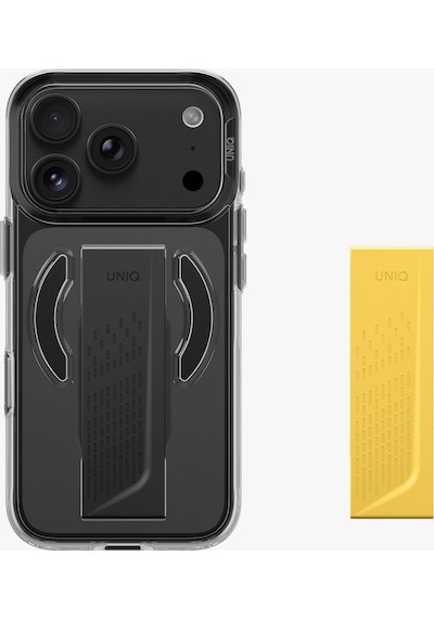 Apple iPhone Uyumlu 18 Pro Kılıf Flexgrip Tutma Bandı Dayanıklı Sararmayan Kapak Şık Görünüm Patentli Tasarım Sıyah