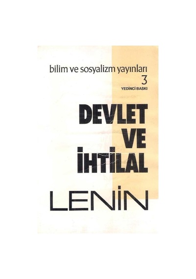 Devlet Ve Ihtilal/Maksist Devlet Öğretisi (2.El) 510741040