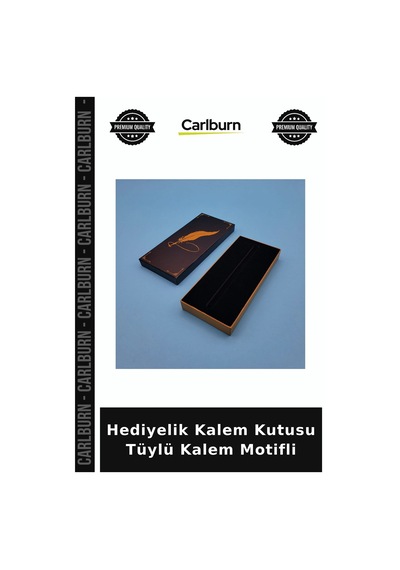 Özel Üretim Mukavva Hediyelik Kalem Kutusu Tüylü Kalem Motifli Diğer