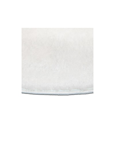 Yılbaşı Temalı Peluş Çam Ağacı Altı Halı Yılbaşı Süsü Hediyeli Çam Ağacı Eteği Halısı 80x80cm Beyaz