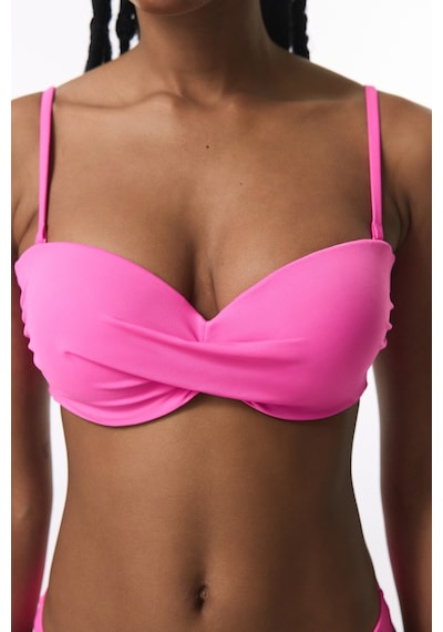 Penti Pembe Straplez Cup Toparlayıcı Balenli Straplez Bikini Üstü