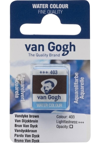 Talens Van Gogh Tablet Suluboya 1/2 Vandyke Brown 403