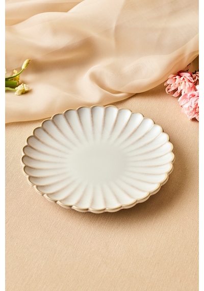 Karaca Daisy Tatlı Tabağı 15,5 Cm Krem
