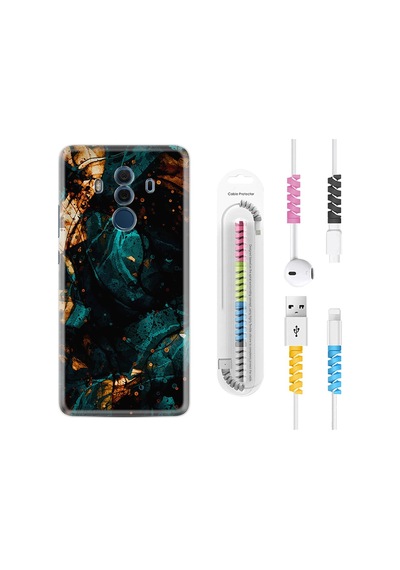 Huawei Mate 10 Pro Kılıf Kablo Koruyuculu Karmaşa 1625