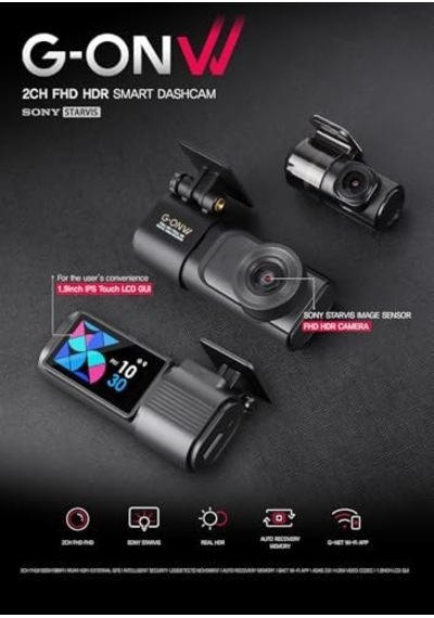 Gonw 2ch Fullhd Hdr Wi-fi Akıllı Araç Kamerası