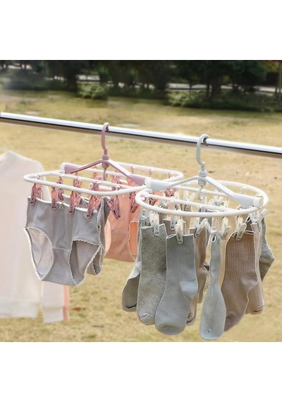 Tr 20 Mandallı Çamaşır Kurutma Askılığı, Katlanır, Portatif Diğer