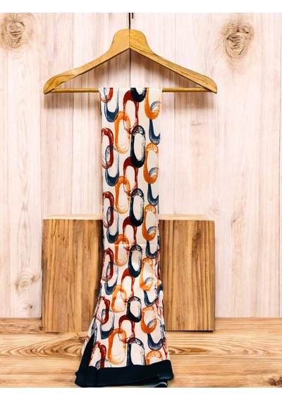 Aminenesil Akel Candy Polyester Şal Lacivert