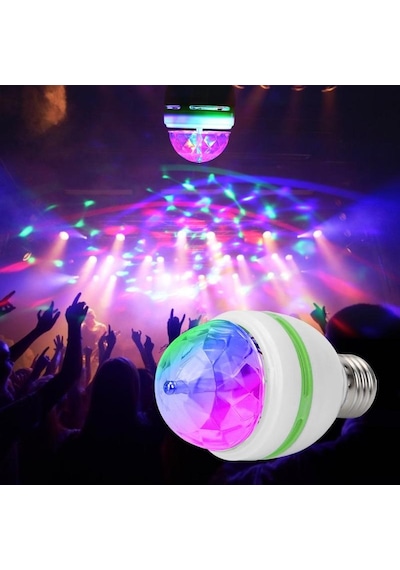 DİSCO BALL LED LİGHT DİSKO IŞIĞI LED RGB DİSKO IŞIK TOPU AMPUL LED IŞIK DÖNEN DİSKO TOPU IŞIKLI  TOP