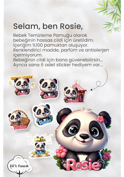 Turmepa Baby Çamaşır Yumuşatıcı 1000 Ml X 3 Ve Rosie Pamuk