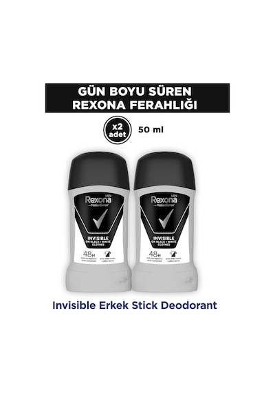 Men Motionsense Erkek Stick Deodorant Invisible On Black White Clothes 50 Ml X2