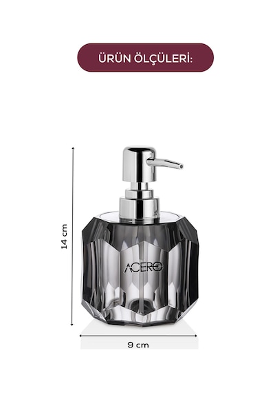Vienev Akrilik Sıvı Sabunluk 210 Ml Antrasit 1997 Antrasit