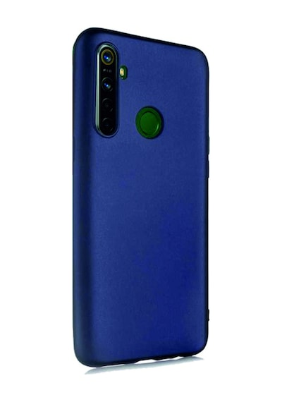 Realme 6i Kılıf Kamera Korumalı Silikon Rubber Arka Kapak Lacivert