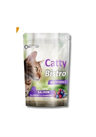 Catty Bistro Healthy Bones Somonlu Kedi Ödülü 60gr